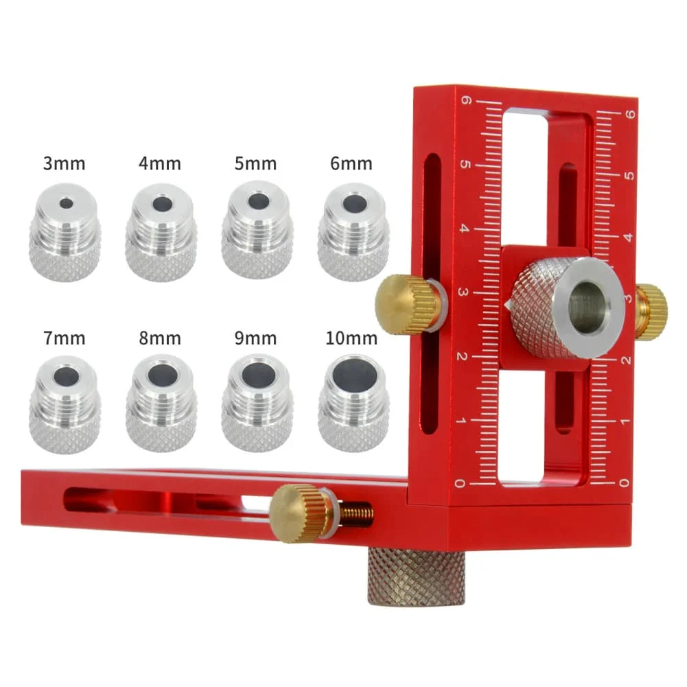 kit-de-guides-de-percage-en-alliage-d'aluminium-8-pieces-rouge-outil-de-positionnement-de-precision-pour-le-travail-du-bois-pour-la-menuiserie-de-meubles-ensemble-d'outils-de-percage