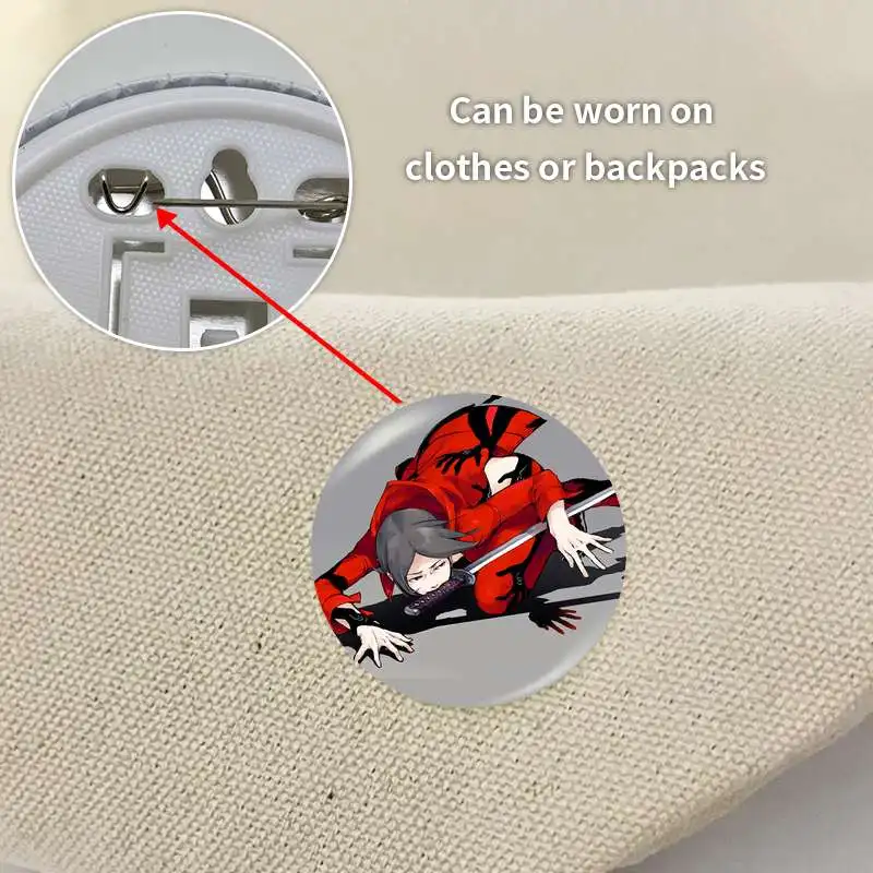Suou Tatsuya Game Anime Character Soft Button Badge Brooch anchor Peripherals Pin Lapelinsignias personalizables Fashion view 4