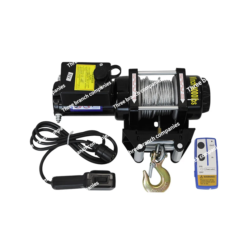 Car Remote Control Hoist Winch Electric Winch Synthetic Tow Rope Off-road Vehicle for Vehicle Crane