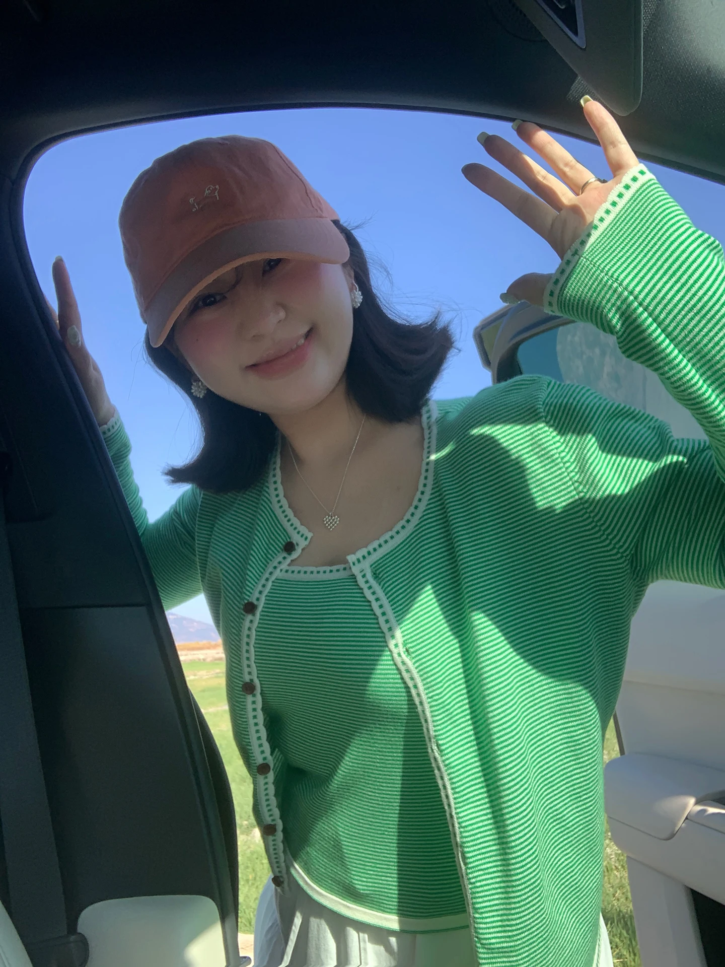 

Soft Striped Women's Inner Wear Cardigan Set Spring Faion plus Size Korean Sle High Waist round Ne Long Sve Casual O...