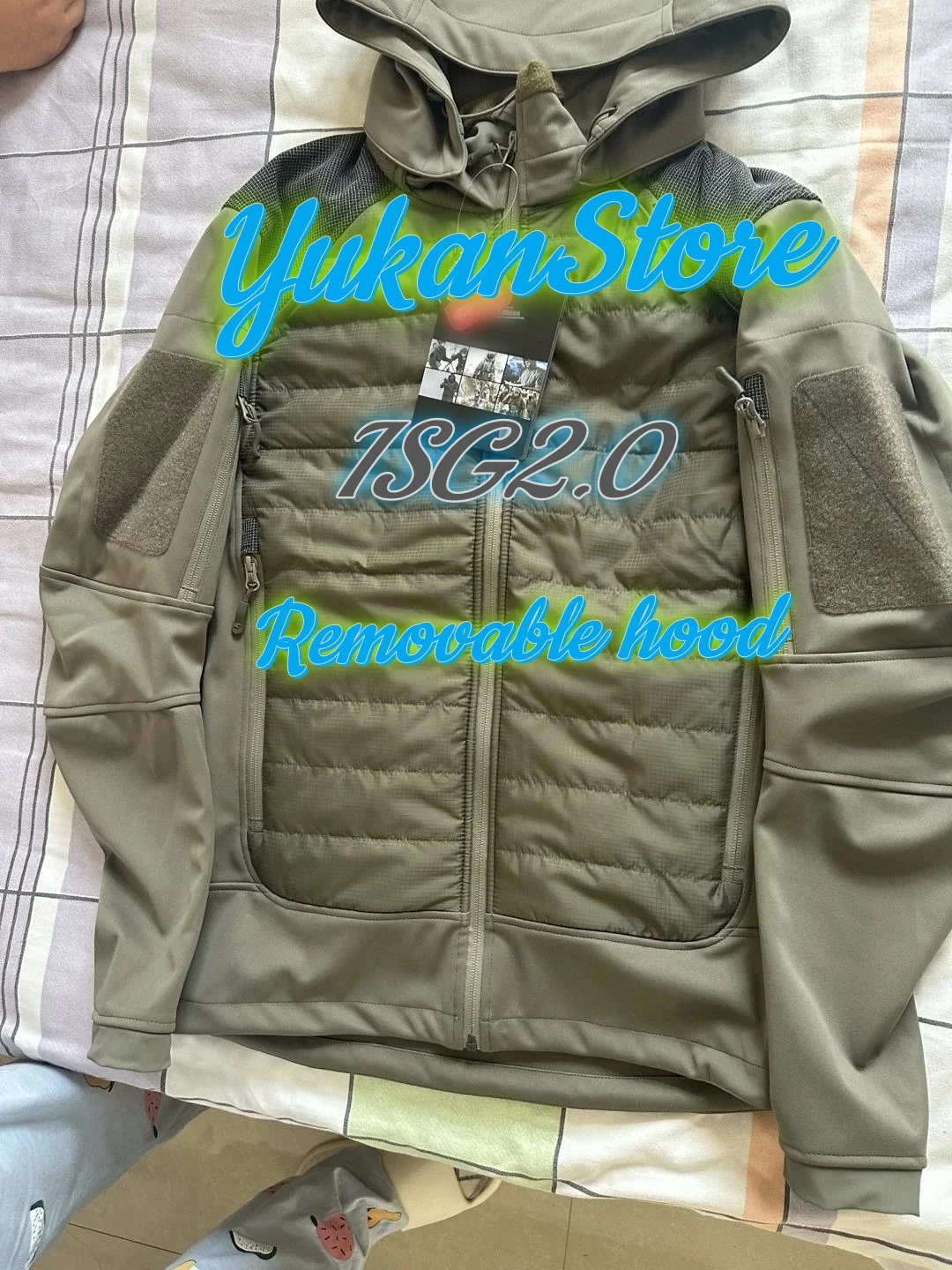 Isg2.0 Soft Shell Tactical Windbreaker Jacket With Logo