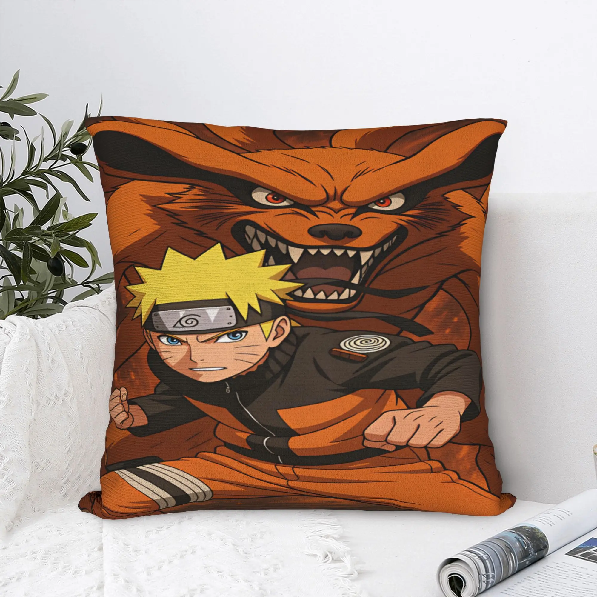 Uzumaki Pillow Case  Custom Pillow Cover Vintage Pillowcases For Sofa Bedroom Home Decor