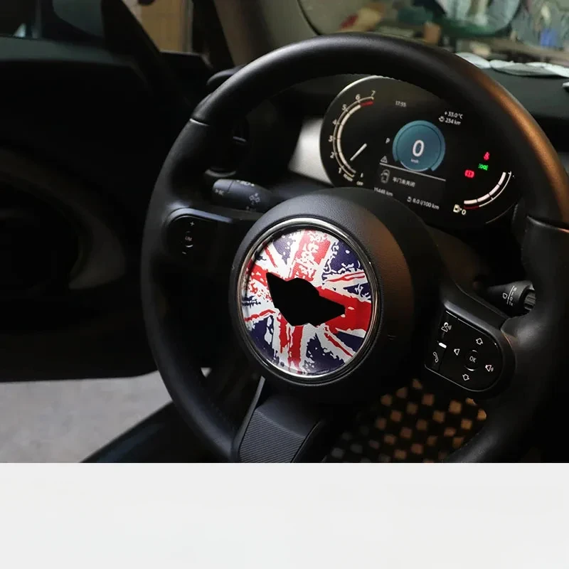 Steering Wheel Stickers For Mini cooper F54 F55 F56 F60 R50 R52 R53 R55-R61 Car Sticker Clubman 3D Dedicated Car Sticker