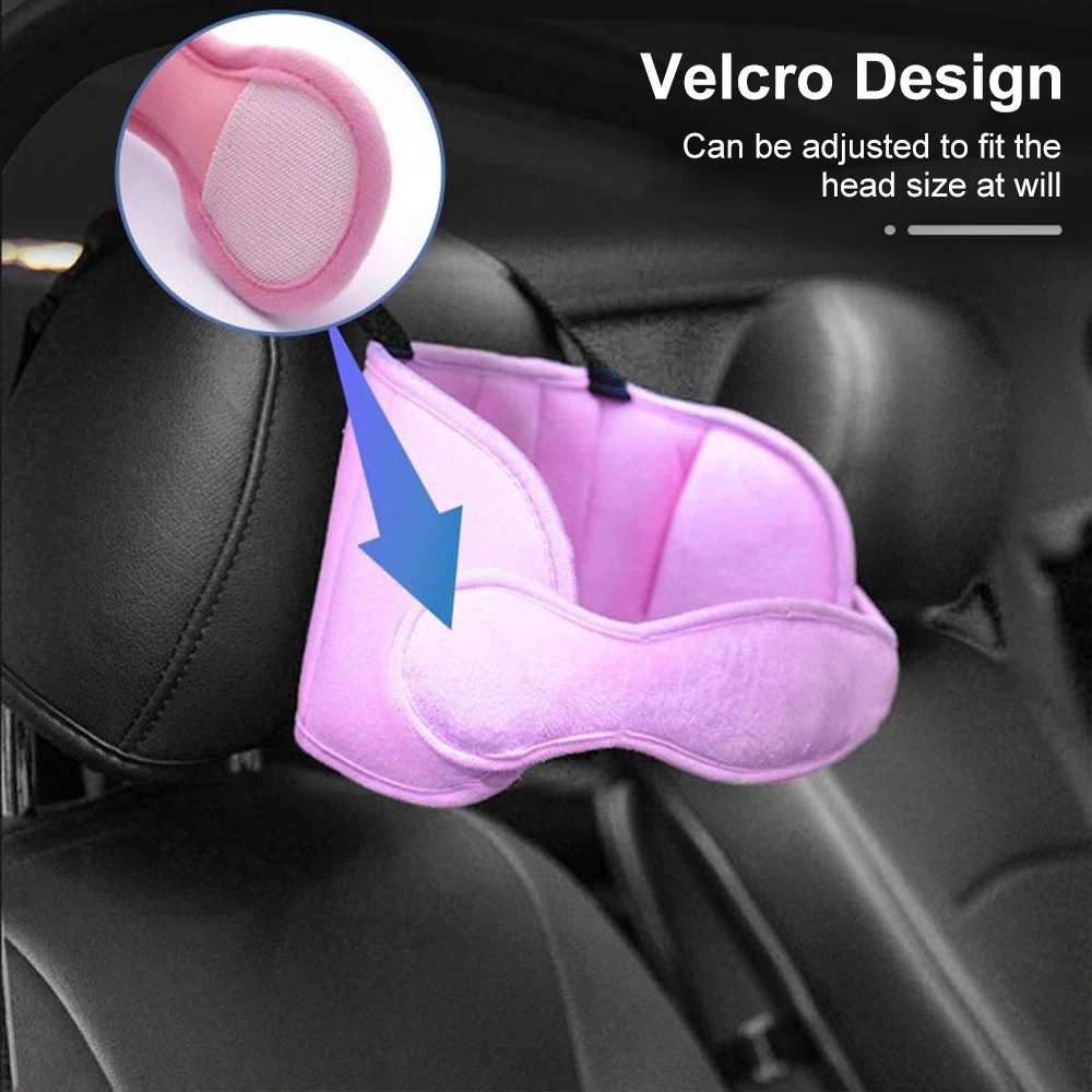 Children Head Fixing Belt Car Safety Seat Headrest Baby Head Support Pillow Sleep Aid Protective Pad Universal Fit All Models