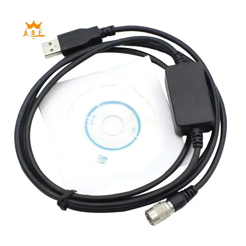 A08E-6 Pins USB Data Download Cable Hirose For Kolida Gowin South Top-Con Sokk-Ia Total Station Connect
