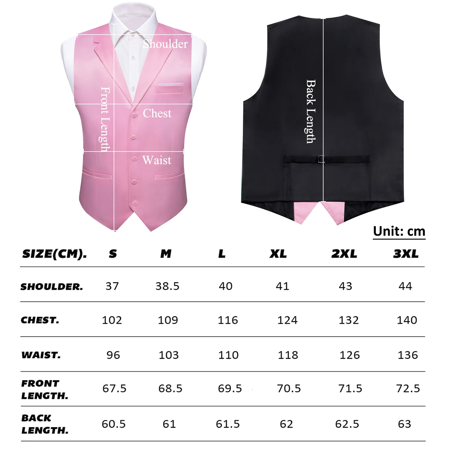 Barry.Wang Silk Men Vest Half Flat Collar 5 Buttons Formal Casual Waistcoat Sleeveless Jacket Male Wedding Business Party Gift