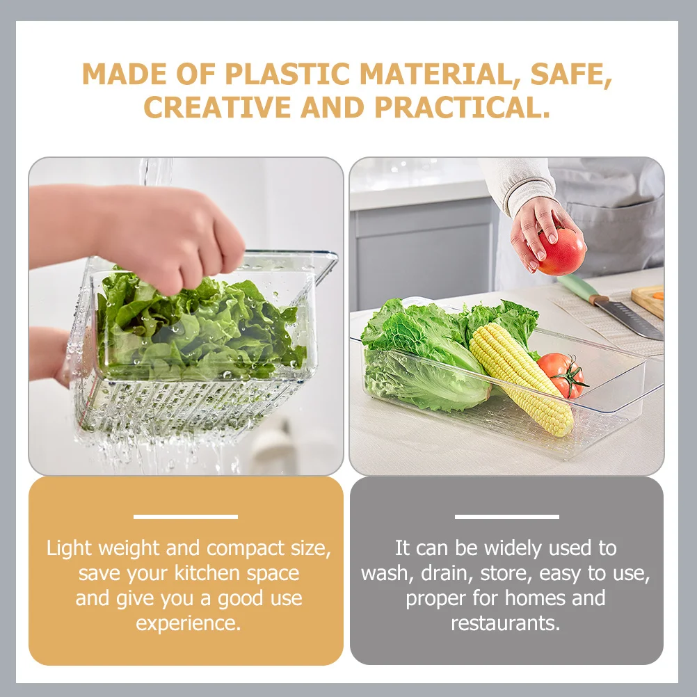 

Plastic Sink Vegetable Washing Basket Drain Basket Lightweight Kitchen Drain Holder Fruit Storage Container Sink Strainer