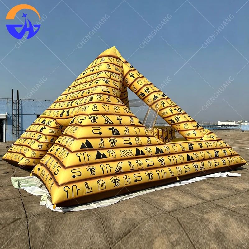 Customized Inflatable Egyptian Pyramid Model Oxford Cloth Material with Blower Advertising Inflatable Decorative Prop