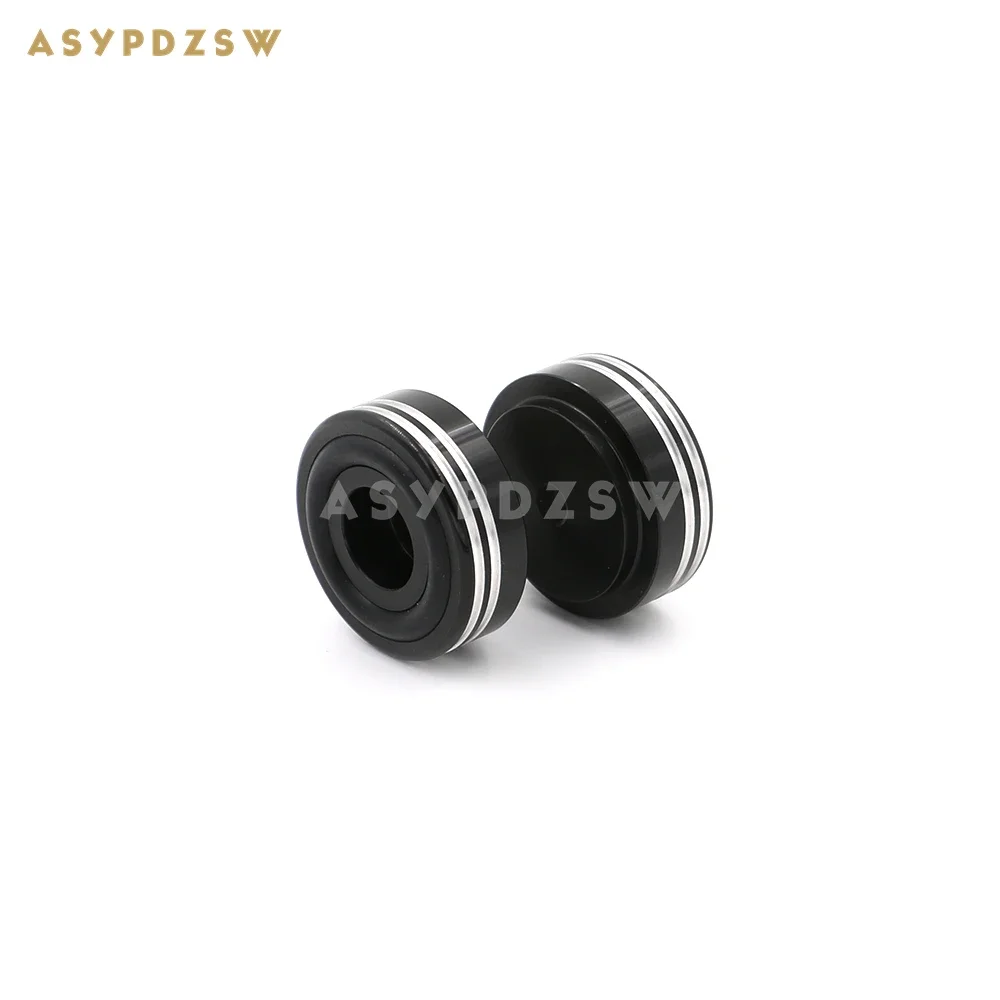 4 peças 30*13mm listras decorativas amplificador de alumínio completo alto-falante máquina pés almofada de choque prata/preto (opcional)