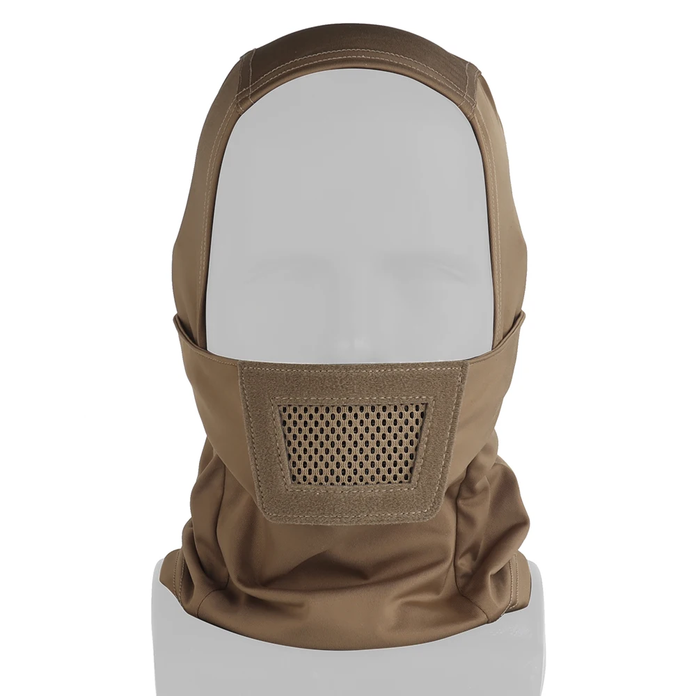 Tactical Breathable Knight Headgear Balaclava Mesh Protection Paintball Full Face Mask for CS Hunting Game