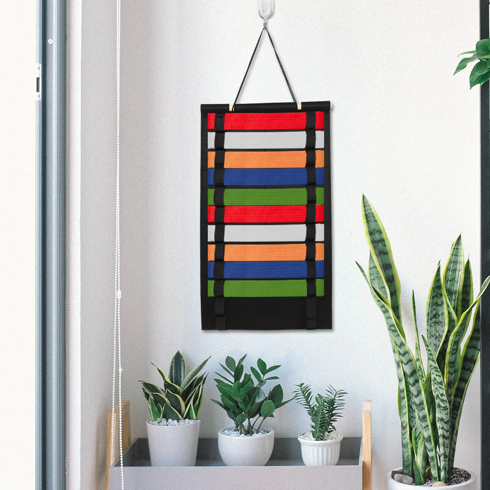 

Belt Display Stand Holder Black Thick Accessories for Hanging Taekwondo Belts Floor Felt