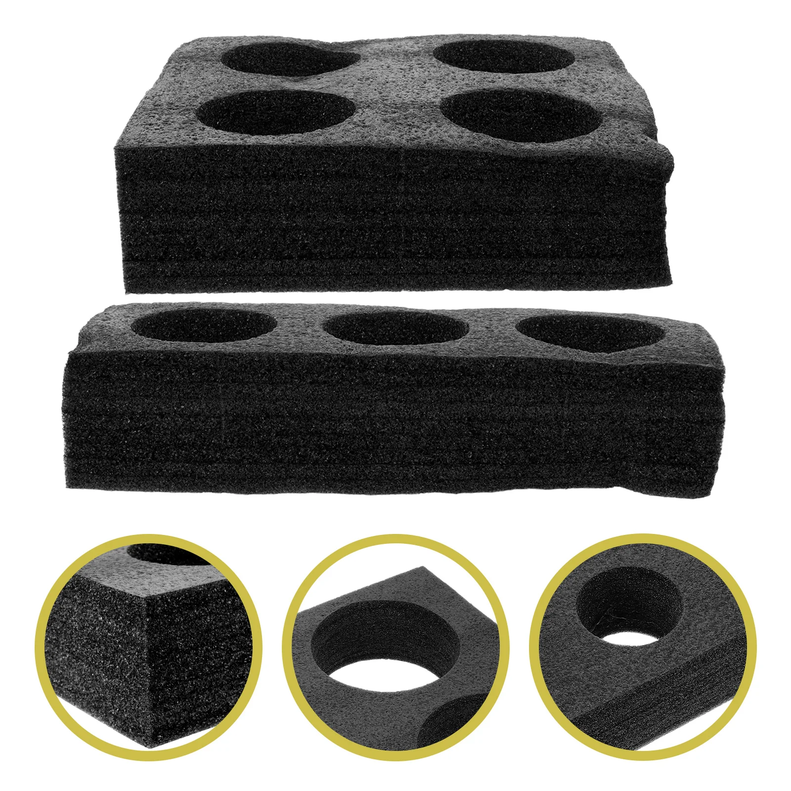 2個入りフォームカップホルダーインサート、テイクアウトカップキャリアトレイ、コーヒーキャリアプロテクター、飲料輸送用ドリンクホルダー