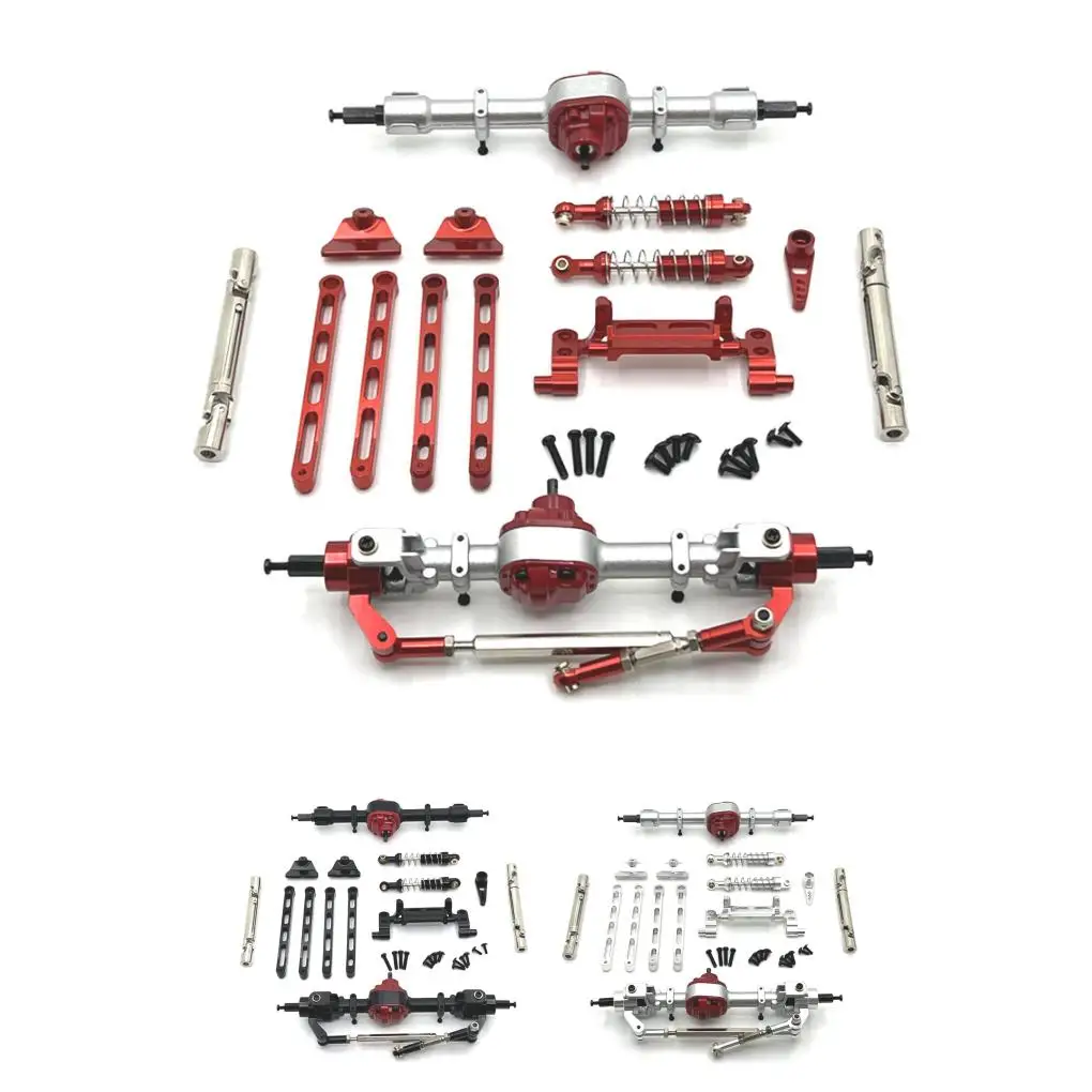 1/12 ze stopu aluminium CNC przednia tylna oś portalowa DIY zestaw do MN MN82 LC79 MN78 części do samochodów zdalnie sterowanych RC akcesoria