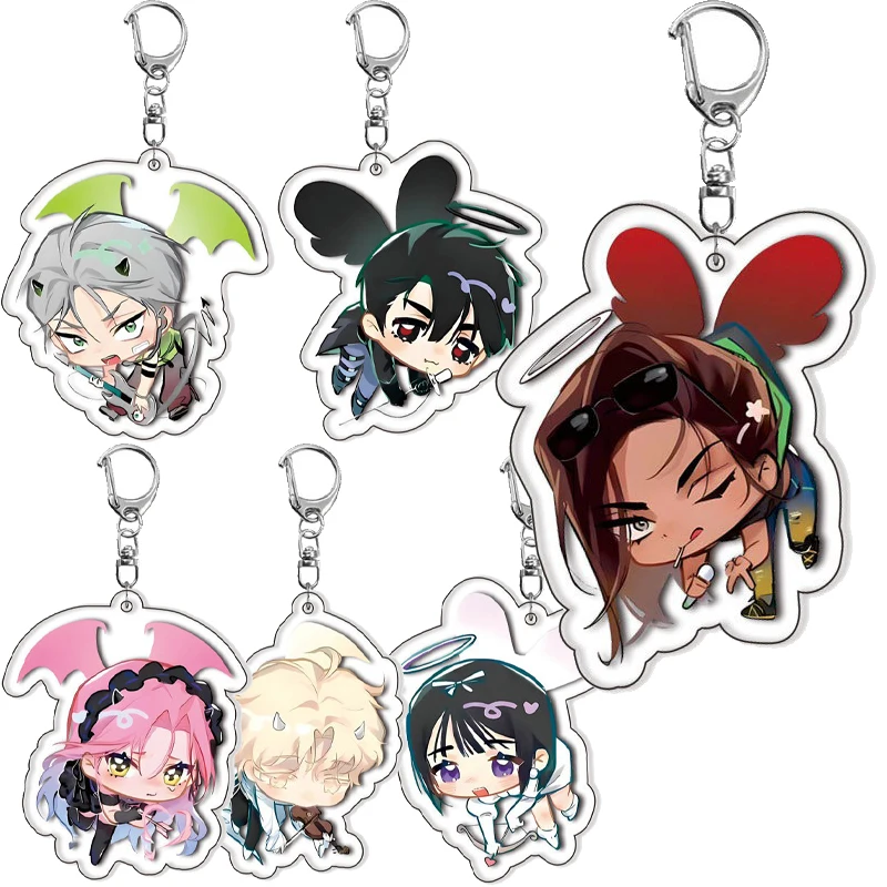 Креативный-акриловый-брелок-для-ключей-с-изображением-ангела-и-дьявола-аниме-милый-рюкзак-с-героями-мультфильмов-ювелирные-изделия-очаровательные-украшения-подарки
