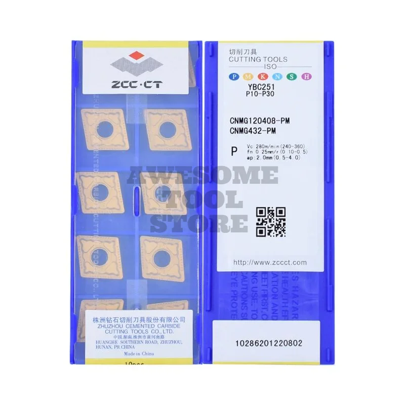 기존 ZCCCT CNMG 120408 -PM YBD102 YBD052 YBC151 YBC351 YBD151 YBD152 YBM251 YBC252 YBC251 YBD252카바이드 인서트 CNC 선반 도구