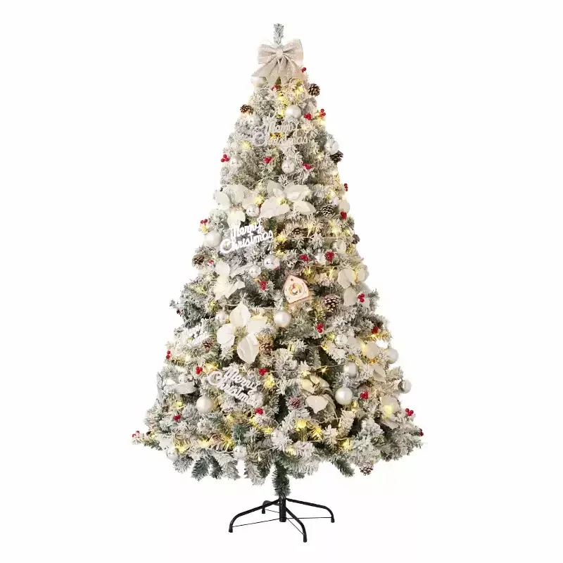 

210cm Large Snowy 3d Christmas Tree Novelty Living Room Festival Christmas Tree Flooring Enfeites De Natal Christmas Items