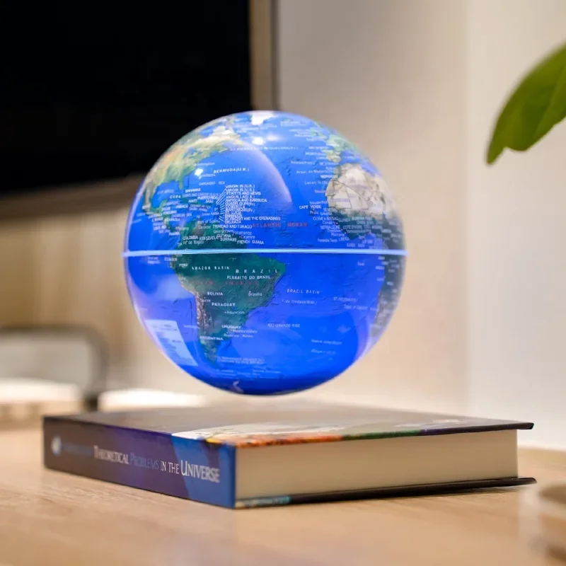 

Book base Magnetic Levitation Floating 14cm 6 Inch Educational plastic Rotating World Globe Manufacturing In Whole Sale Price