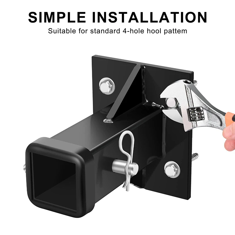 bolt-on-hitch-receiver-tube-2-inch-hitch-wall-mounted-bike-hitch-mount-rack-heavy-duty-hitch-receiver-2-universal-max-15000-lbs