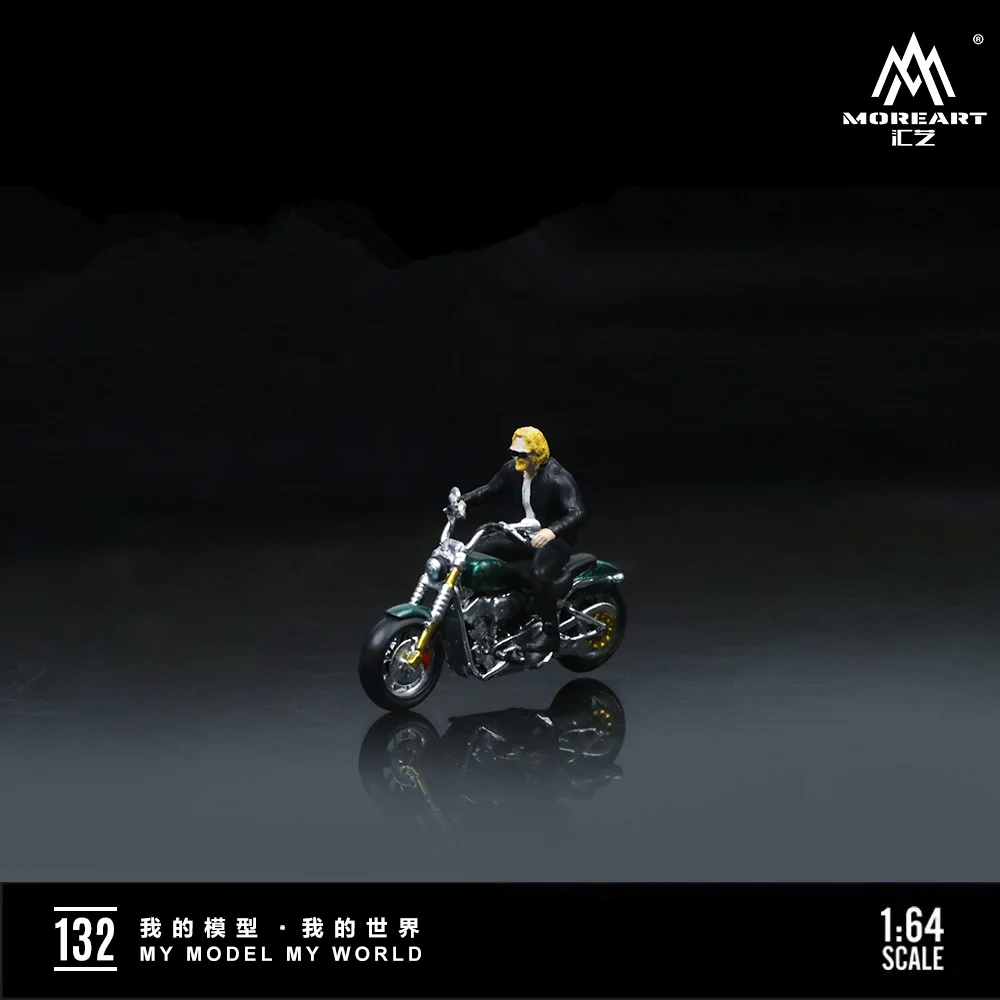 **Pre-order** More Art 1:64 Mens Motorcycle Party Motorcycle Doll AB Set Model For Display & Collection & Gift