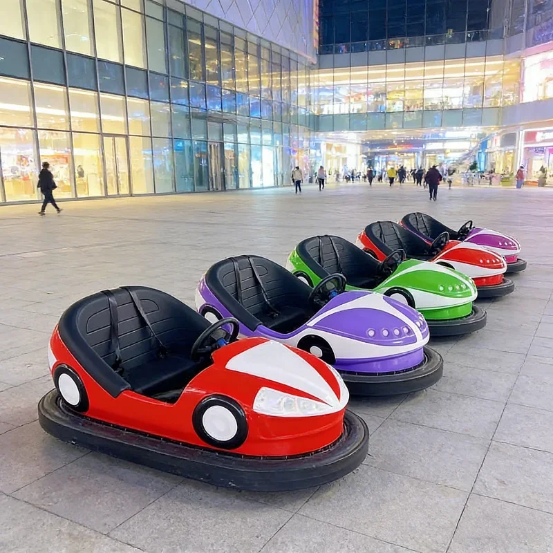 2026 Commercial Glowing Two-seater Electric Bumper Car Without a Grid New Amusement Equipment for Shopping Malls and Urban Parks