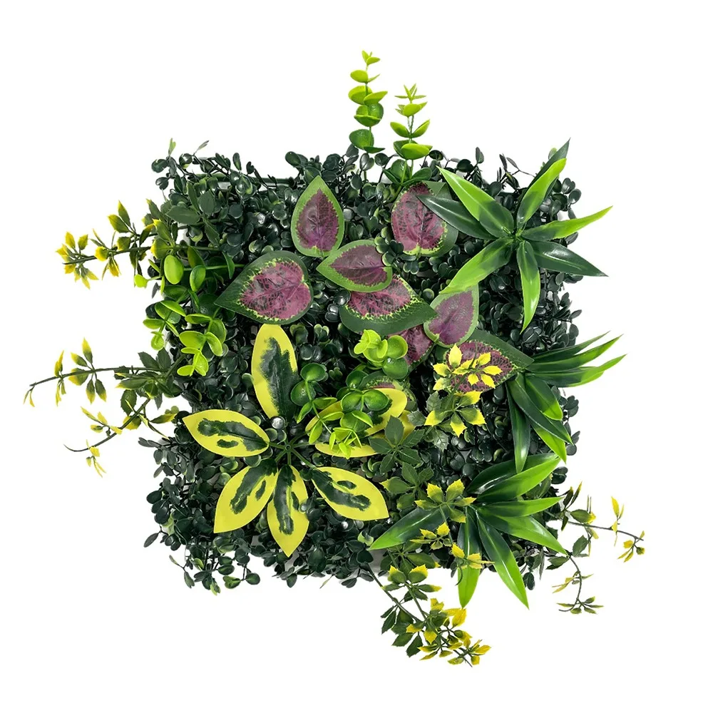 

DIY Artificial Plant Wall Panel Eternal Life Sunflower Artificial Eucalyptus Carpet UV Protection Durable