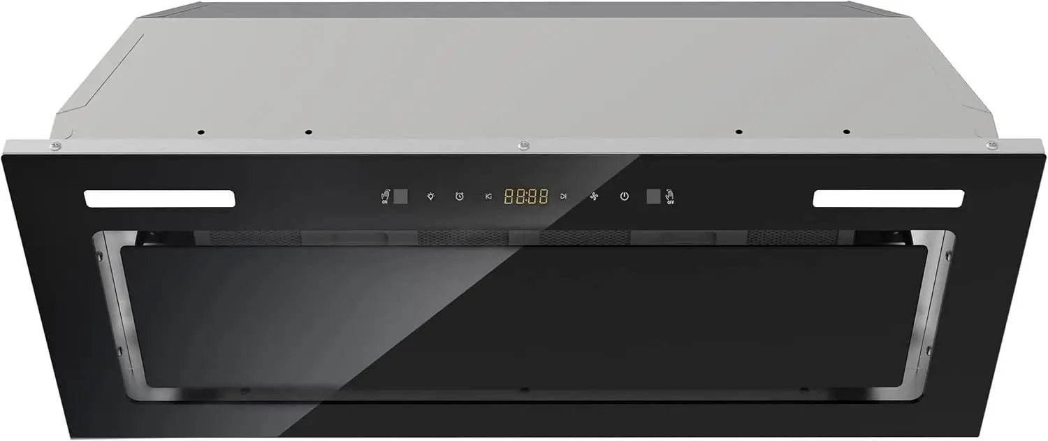 

Range Hood Insert 30 inch 600CFM,Ducted/Ductless Convertible Stove Vent Hood with Gesture Sensing and Touch Control,LED