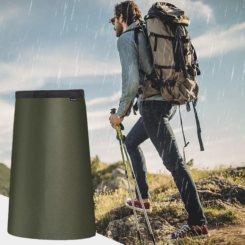 Wodoodporna spódnica przeciwdeszczowa Outdoor Wiatroszczelna damska półdługa lekka kurtka przeciwdeszczowa Camping Spódnica turystyczna Pasuje do talii 70-120 cm — zdjęcie 6