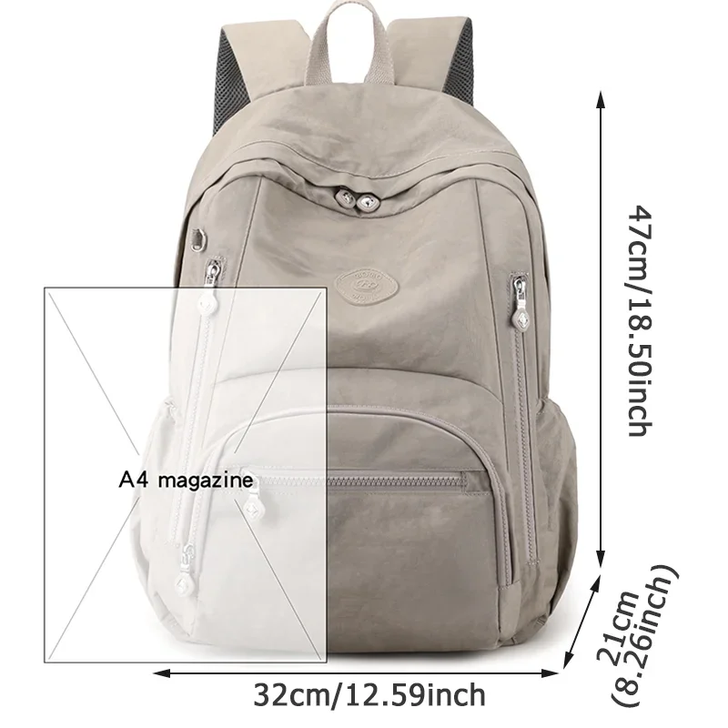 High-capacity Women\'s Travel Backpack Multi-Pocket Waterproof College School Bag Transparent Bag Laptop Backpack Bag for Women