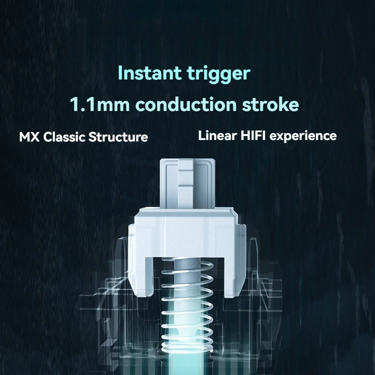 Kailh MX Viper Switch 40g Trigger Customized Linear Switch HIFI Translucent Gaming Mechanical Keyboard Accessories Switches Gift