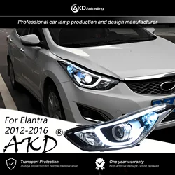 Lampada frontale per auto Hyundai Elantra 2011-2016 fari fendinebbia luce di marcia diurna DRL H7 LED Bi Xenon lampadina accessorio per auto