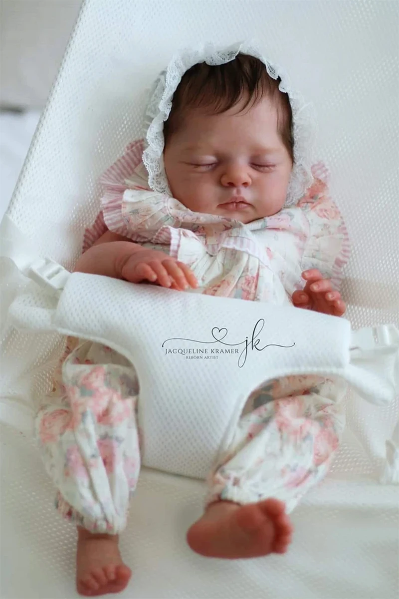 19Inch Twins Reborn Doll Kit Lily and Irys, Already Painted Lifelike Baby Doll Parts, Soft Touch Hand Painted with Visible Veins