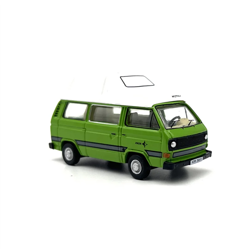 1:76 Scale Diecast Alloy T25 Camping Van Model Green Nostalgia Classic Adult Toys Collectible Gifts Souvenir Static Display