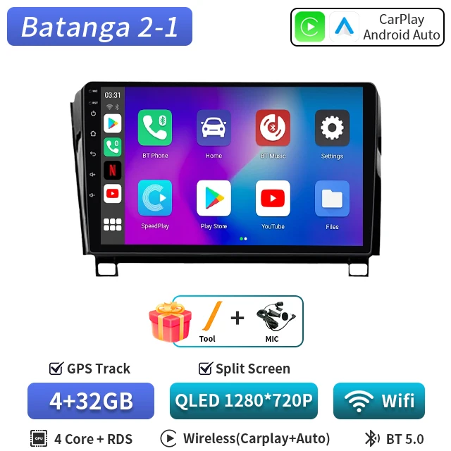 Android 16 Autoradio Multimedia Video Player Navigatie Stereo GPS Audio voor Toyota Tundra XK50 2007-2013 Sequoia XK60 2008-2017