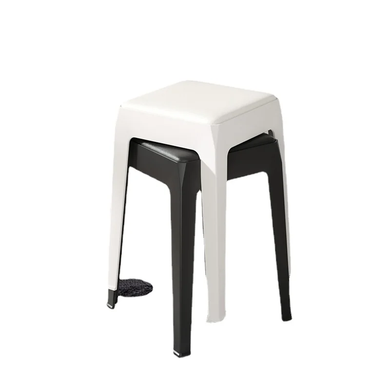 

Stackable Living Room Dining-Table Chair High Square Stool Plastic Stool Commercial Small Bench