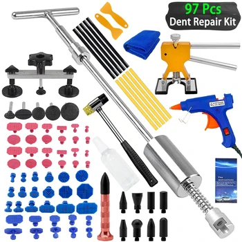 Carrosserie Verveloos Dent Repair Tools Dent Repair Kit Auto Hagel Pit Dent Puller Lijm Puller Tabs Removal tools voor autowerkplaats