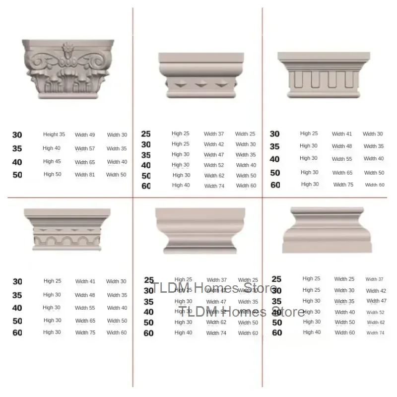 Roman Cement Plastic DIY Column Mold Household Garden Buildings for Cylindrical Square Closure European Balcony Decorative Molds