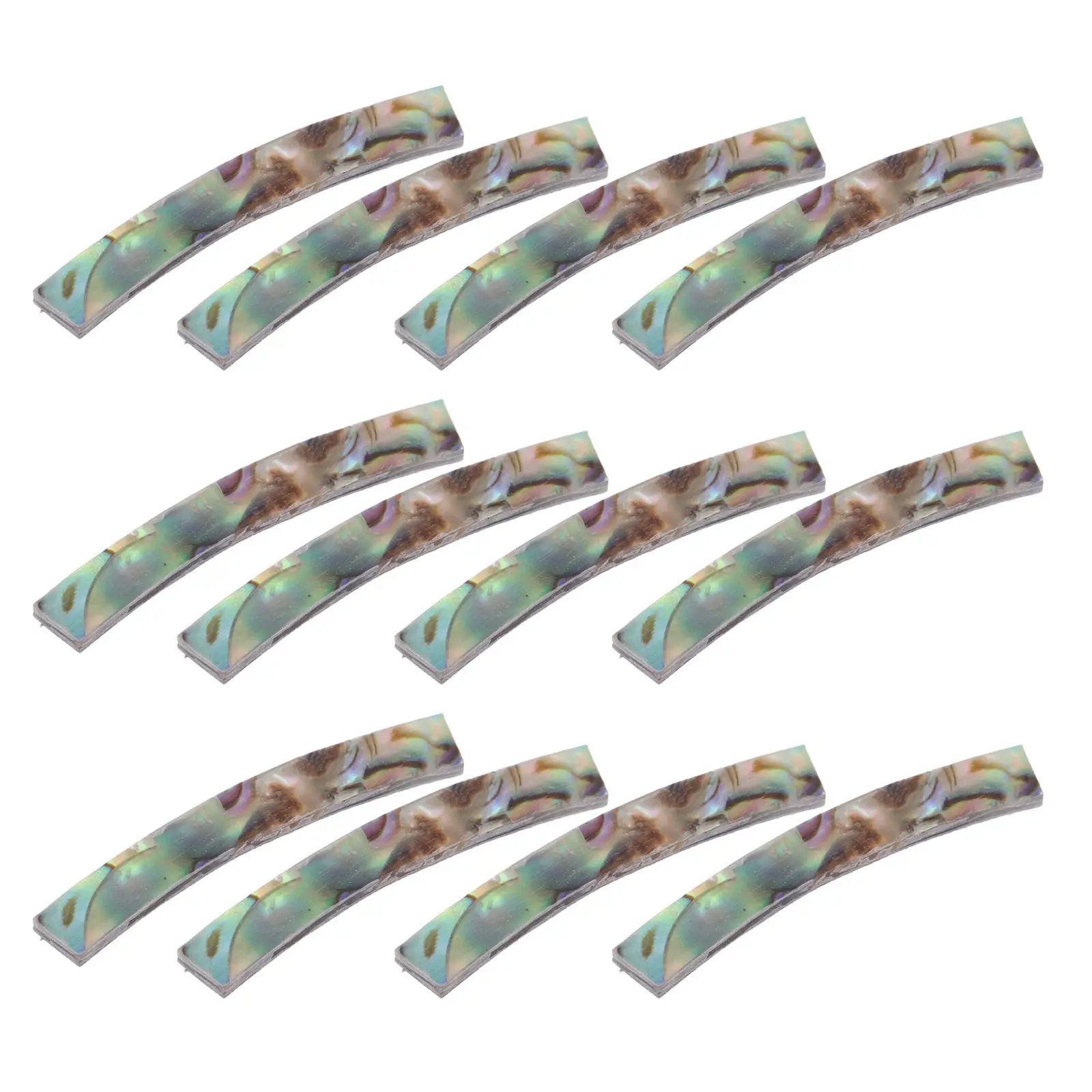 

12 Pcs Wreath Guitar Oral Flower Decoration Vintage Shell Multiple Soundhole Sticker