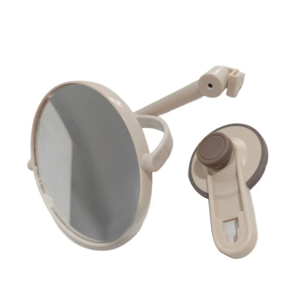 Ponsvrije badkuip met zuignap Dubbelzijdige spiegel In hoek verstelbare cosmetische antislipspiegels Waterdichte make-upbadkamer