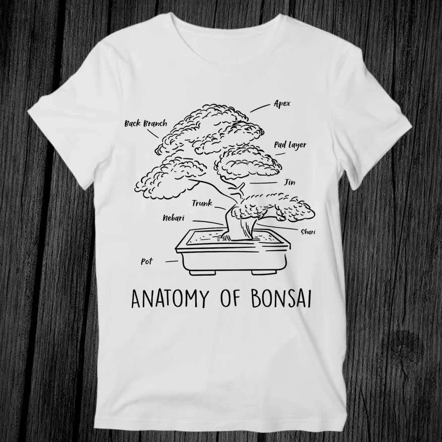 Anatomy of Bonsai Sakura Tree Best Seller T Shirt Unisex Adult Gift Cool Music Fashion Top Vintage Retro Tee