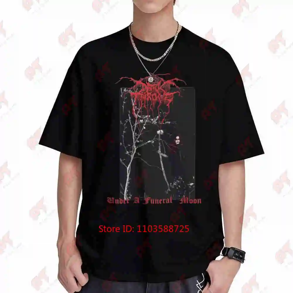 Dark Hymns Band Under The Funeral Moon Short Sleeve Tee 100% Cotton T-Shirt