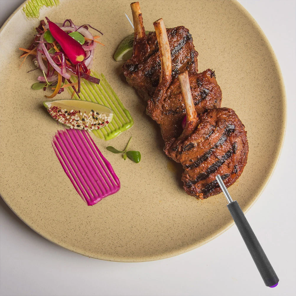 

5 pcs BBQ Fork Stainless Steel Rotating Skewers Camping Grill Tool Hot Dog Beef Chicken Kebab Cookware Accessories Sausage Fruit