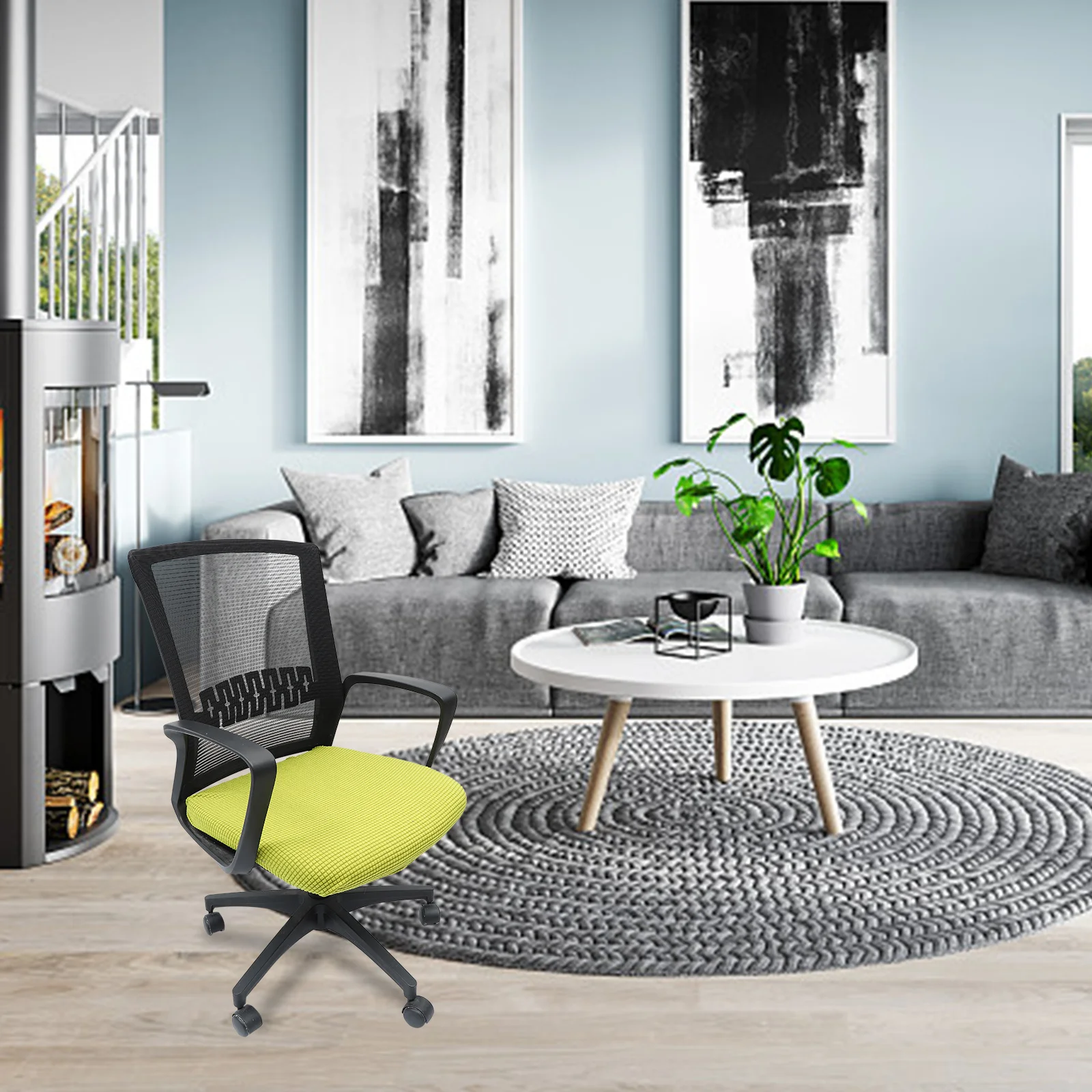 

1Pcs Office Chair Cover Portable Lightweight for Long-Term Use Chair Seat Cover Elastic Seat Protector