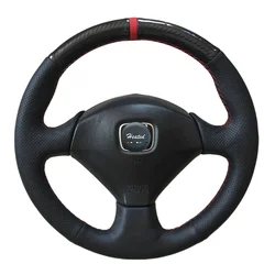 In pelle microfibra Copertura del Volante Dell'automobile per Honda accord Euro R per Honda S2000 2000-2008 Treccia sul caso volante