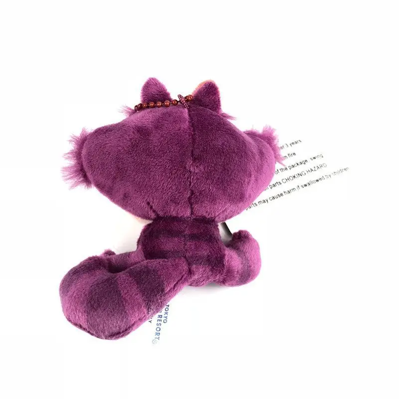 Disney Anime Alicia en el país de las Maravillas Kawaii Cheshire Cat Toy mochila colgante decoración llavero lindo figura de acción juguetes para