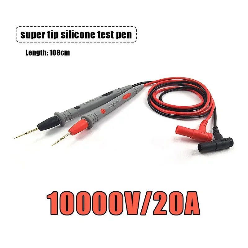 1 PCS 20A 1000V Probe Test Leads Pin for Digital Multimeter Needle Tip Multi Meter Tester Lead Probe Wire Pen Cable Universal