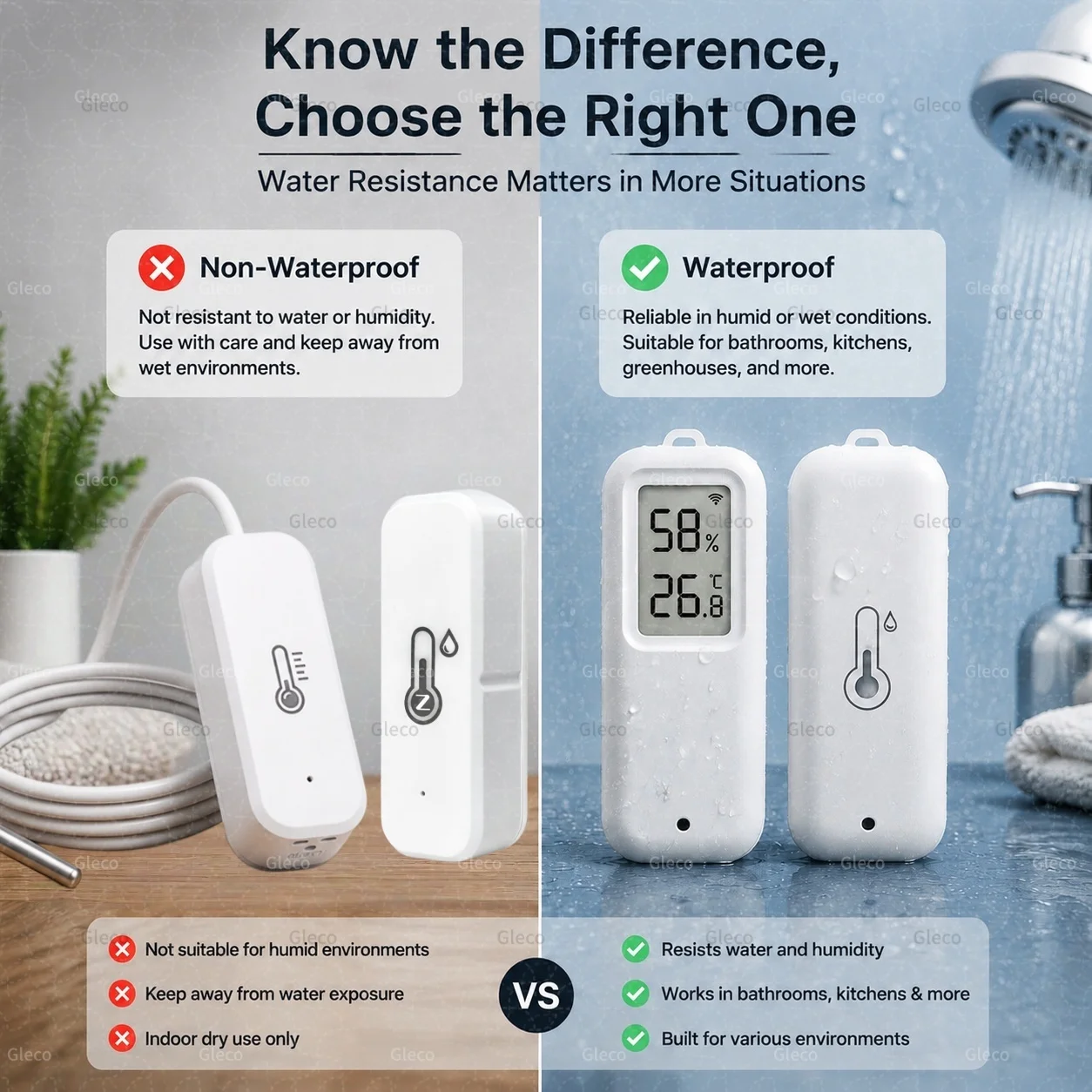 WiFi/Zigbee Smart Temperatur- und Feuchtigkeitssensor mit optionalem LCD, wasserdicht und mit Temperaturfühler, kompatibel mit TUYA 2MQTT – Detail 3