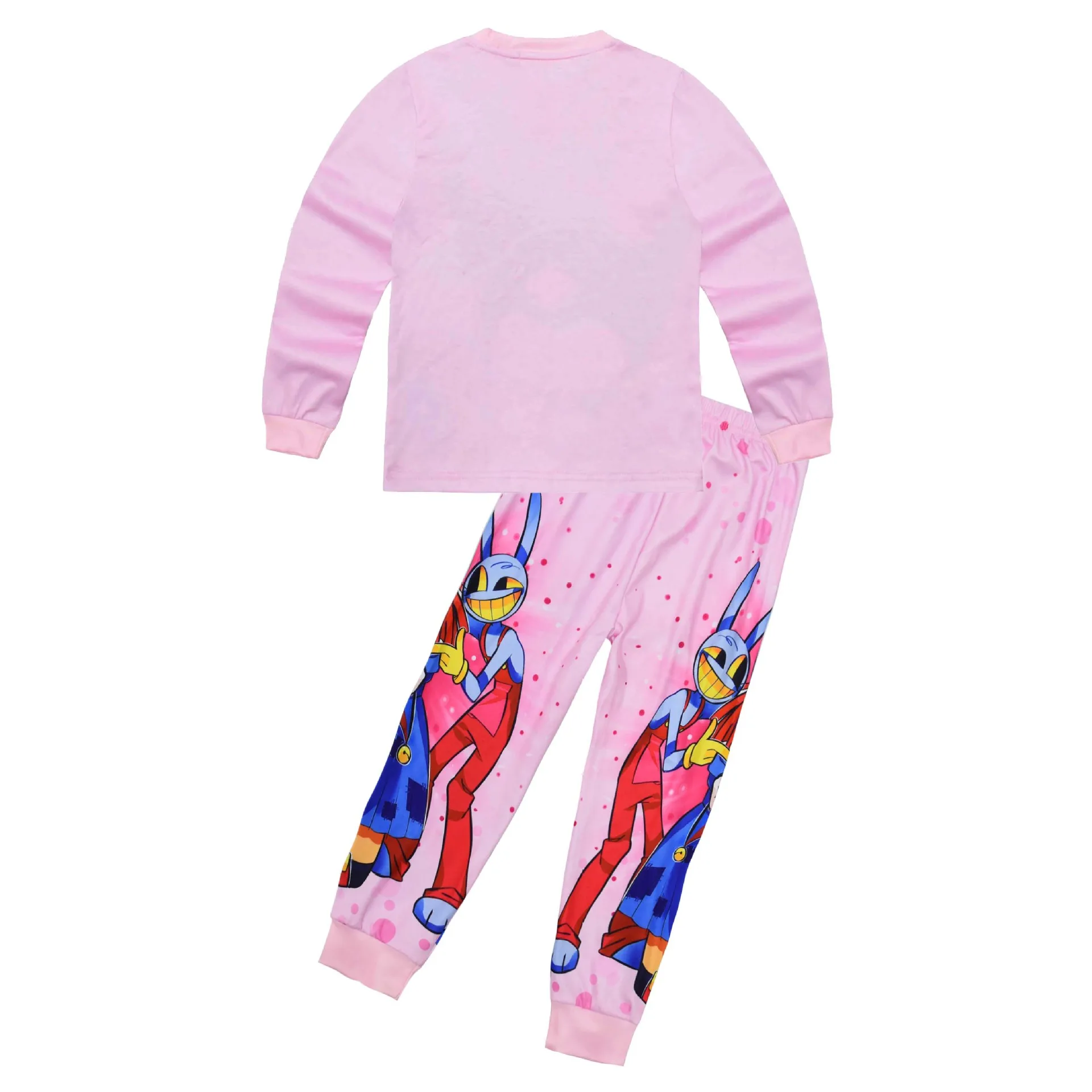 Spring Children T-Shirt+Pants 2pcs Clothes Set The Amazing Digital Circus Pajamas Sleepwear Game Kids Halloween Cos Suits