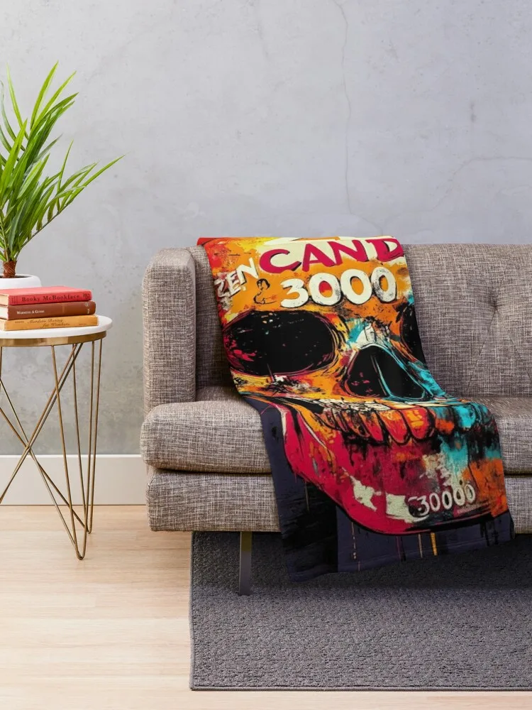 SKULL FORCE CANDY: COLOR CODE unlock Throw Blanket Hair Sofa warm winter Blankets