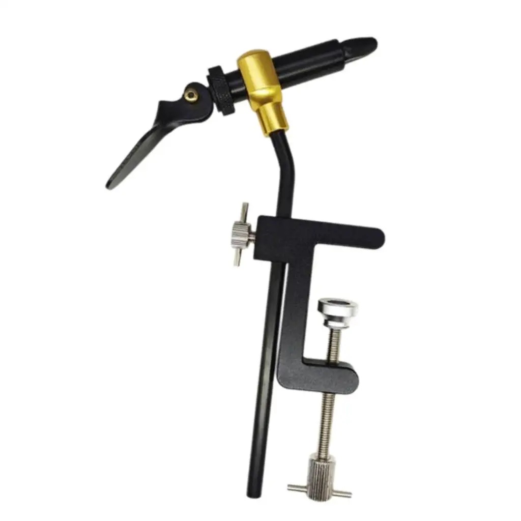 

Вращающиеся тиски для вязания мушек, инструмент для связывания, рыболовные принадлежности, универсальный портативный инструмент для вязания мушек с вращением на 360 градусов