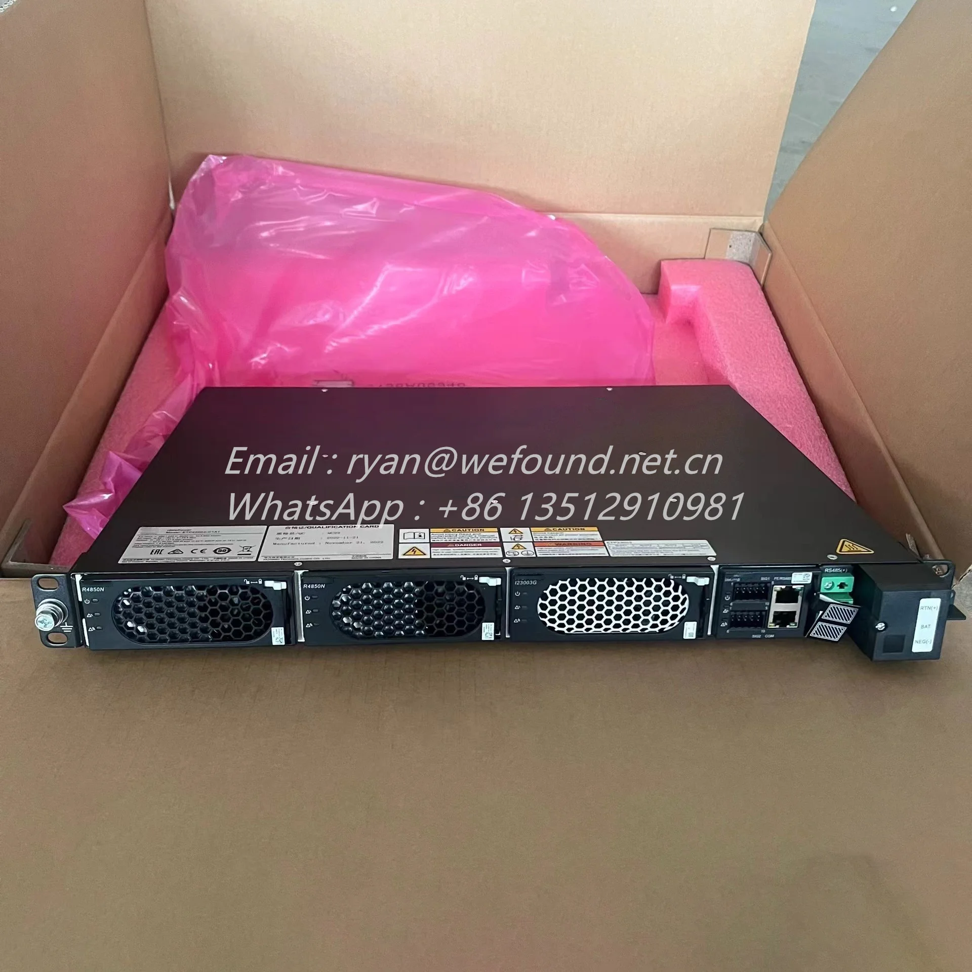 ETP23003-C1A1 AC and DC Embedded Power System 01075768, R4850N I23003G SMU11B RS485